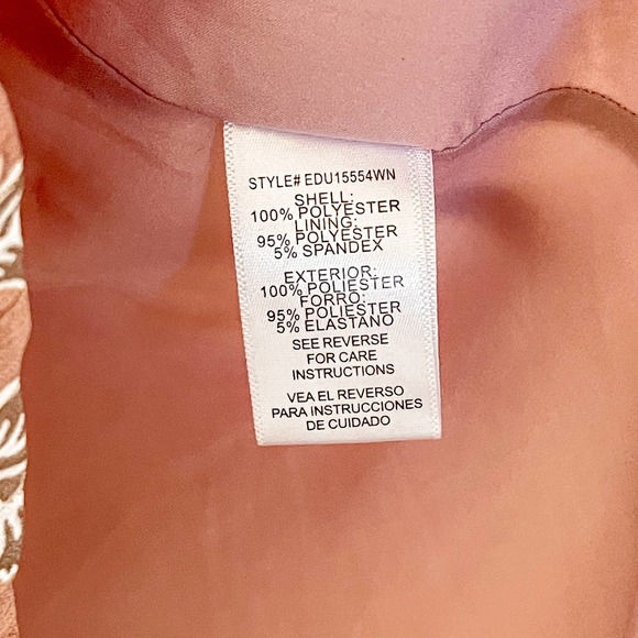 En Creme Button Front Detail Floral Mini Dress - Picture 12 of 13